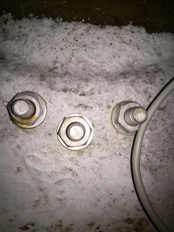 bolts in bilge