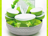 Tupperware Green Leaf Bowl Set