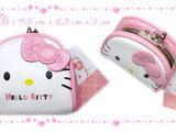 Dompet Koin Kulit Hello Kitty Face Square Pink White (Rp 75Rb Disc jd Rp 49Rb)