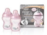 TOMMEE TIPPEE TINTED BOTTLE PINK 2 X 260ML