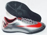 Sepatu Futsal anak - anak Nike Mercurial Superfly xxx Silver Lis Merah