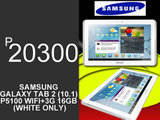Samsung Galaxy Tab 2 (10.1) P5100 WiFi+3G 16gb (White Only)