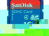 SanDisk 16GB SDHC Memory Card Class 4